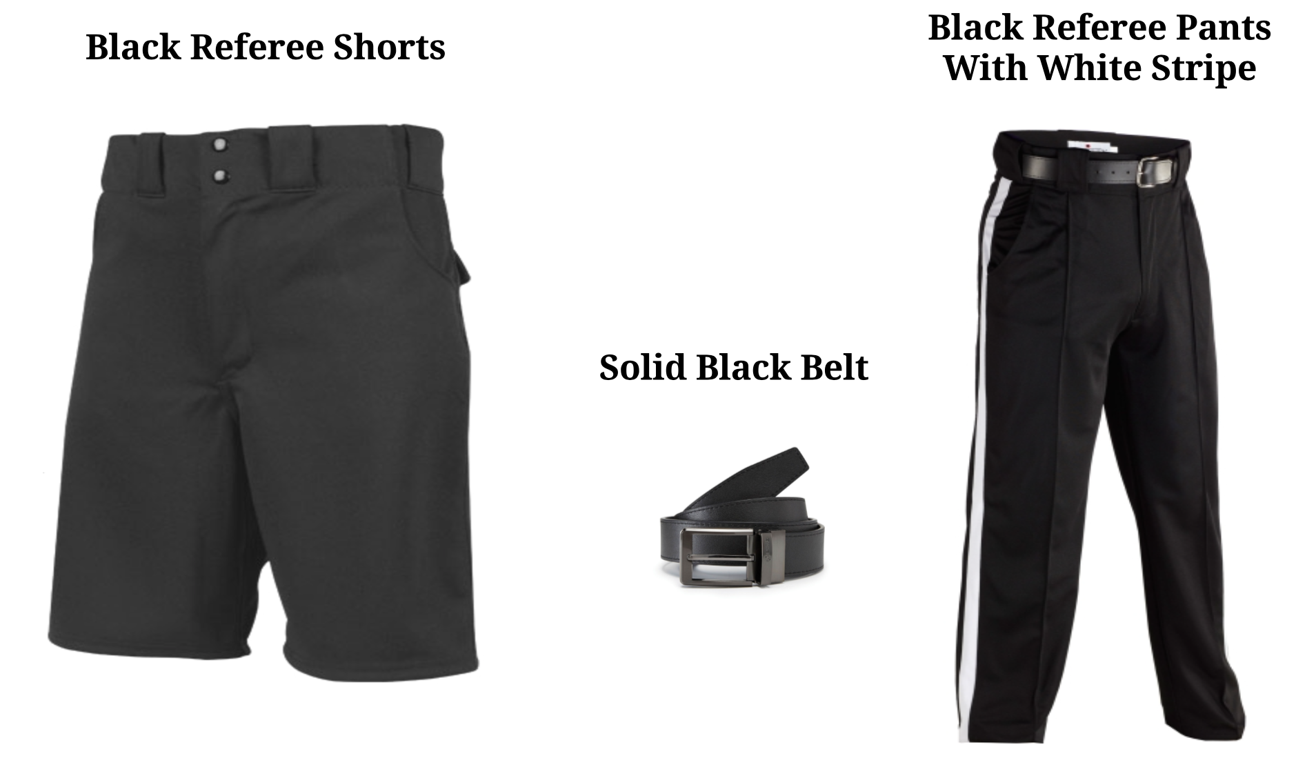 Referee Pants and Belt